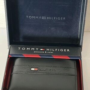 Tommy-hilfiger Men's Black and Blue Wallet-purses